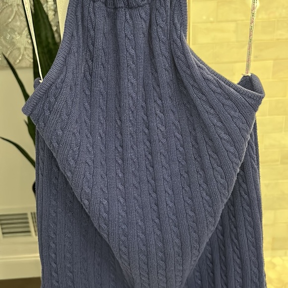 Lilly Pulitzer navy blue cable knit halter top size small - Picture 2 of 8